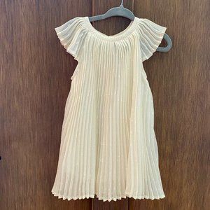 Baby Gap Ivory White Pleated Swing Dress